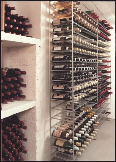 Unité additionnelle pour casier à vin chromé