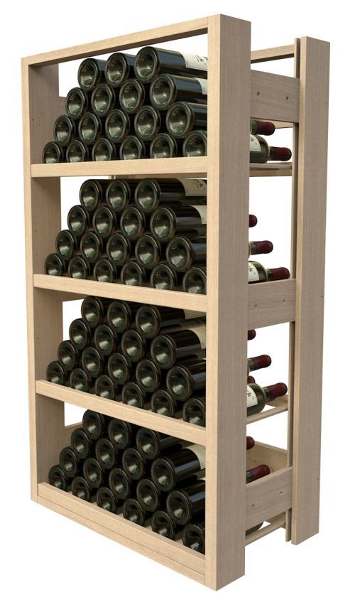 Casier en bois pour 72 bouteilles de 75 cl