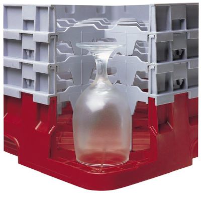 Coupe interne de demi casier de lavage pour verres