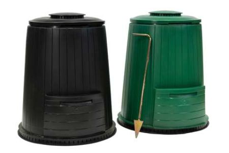Composteur compact résistant de 290 litres fonctionnel