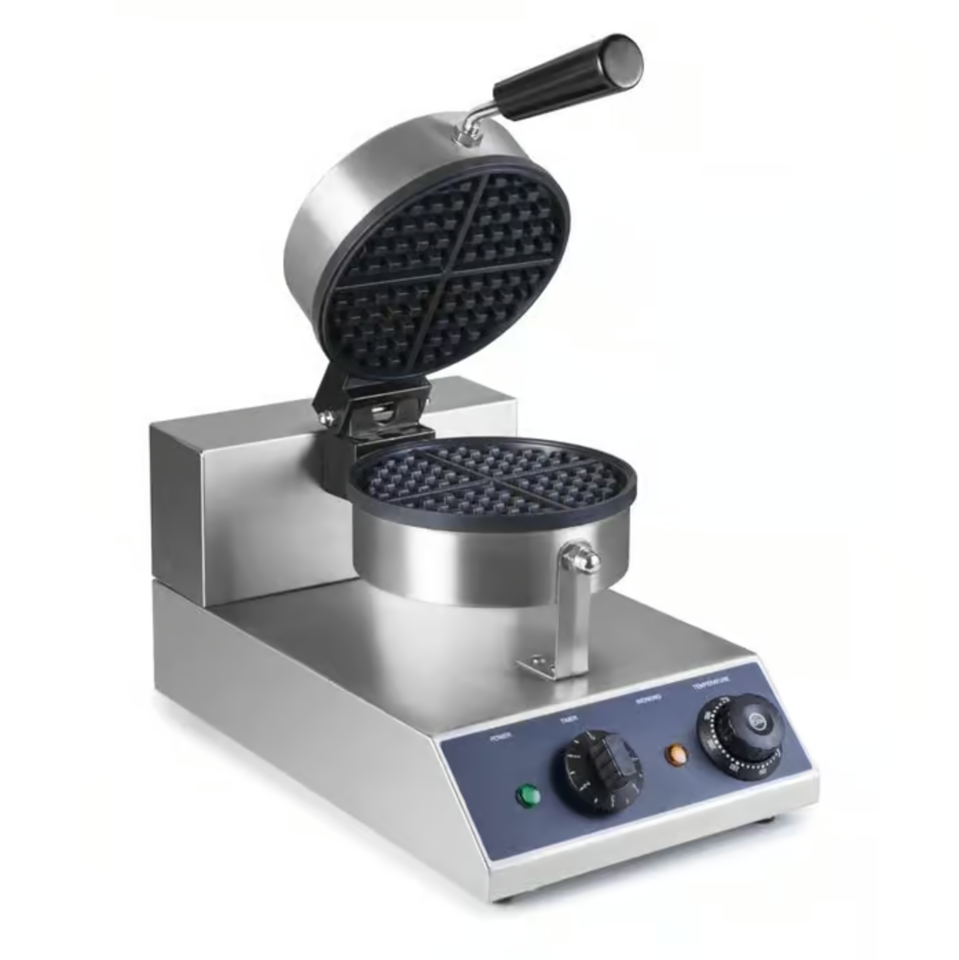 Gaufrier inox professionnel avec plaques antiadhésives