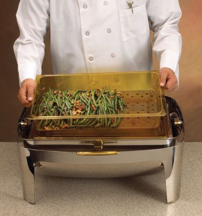 Bac égouttoir haute température pour chafing dish