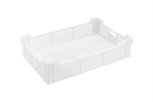 Bac stockage blanc ajouré - hauteur 145 mm
