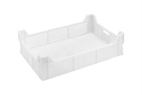 Bac de stockage blanc gerbable