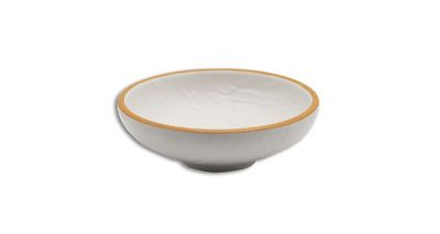 Bol en mélamine blanc orange diamètre 15 cm