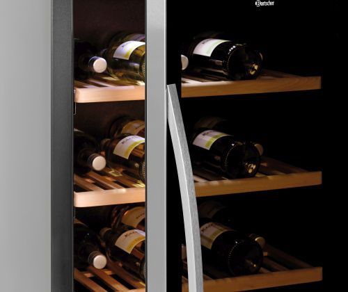 Cave à vin 180 bouteilles avec filtre UV sur la porte vitrée