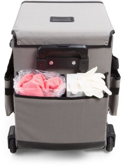 Chariot compact hôtel pour finition de nettoyage