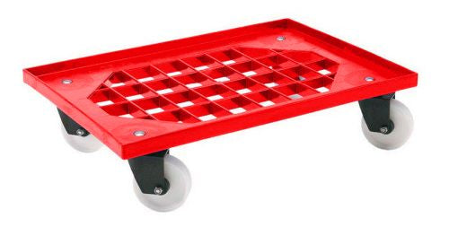 Chariot porte bac euronorm 600 X 400 en ABS structure grillage
