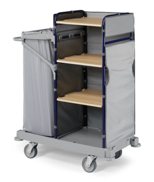 Chariot room service 3 cloisons – hôtel & collectivité