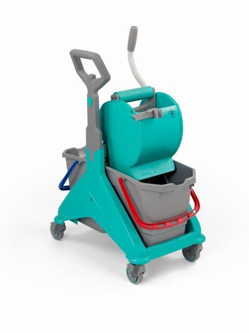 Chariot de lavage pour CHR avec presse à rouleau