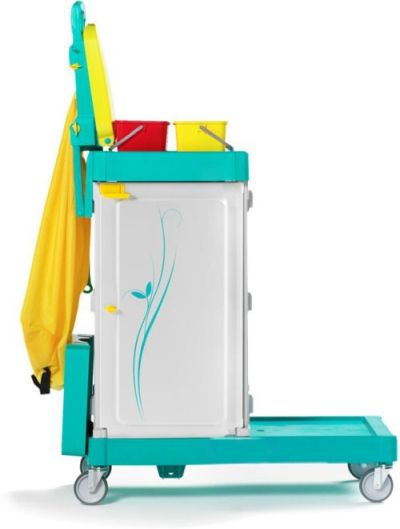 Chariot de maintenance avec support sac pliable