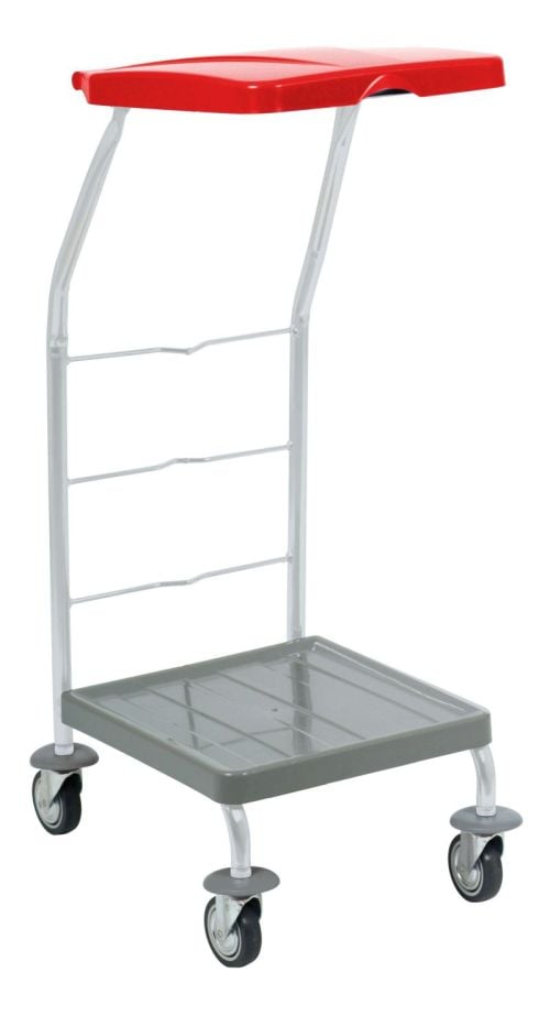 Chariot porte-sac à linge professionnel modulable avec ou sans pédales