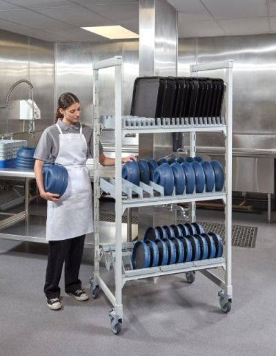 Chariot de rangement pour dômes et plateaux