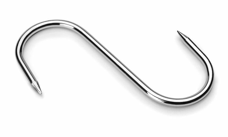 Crochet de boucher inox 1 ou 2 pointes