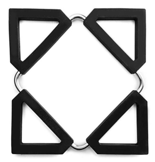 Dessous de plat dépliable en inox et silicone