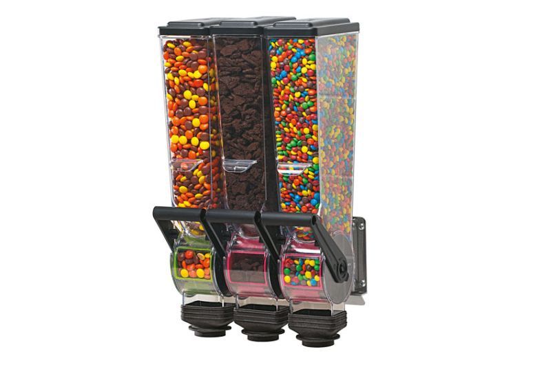 Distributeur mural ou sur comptoir pour céréales et bonbons