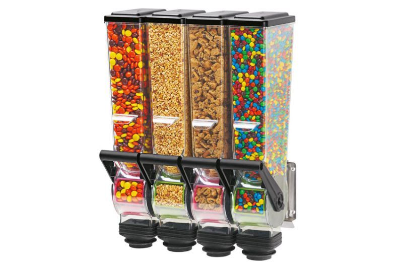 Distributeur mural ou sur comptoir pour céréales et bonbons