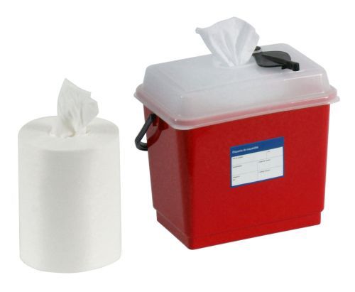 Distributeur de lingettes à usage unique livré avec 6 bobines