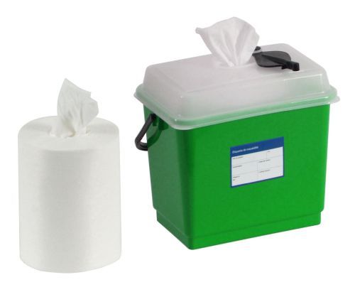 Distributeur jaune de lingettes