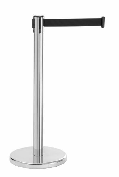 Enrouleur à sangle sur pied inox