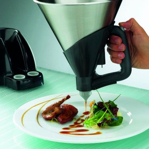 Entonnoir doseur professionnel à piston