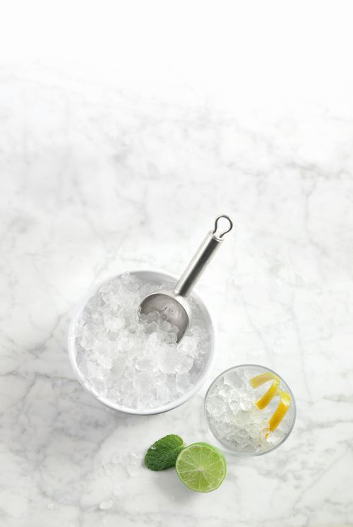 Glace pilée cocktail festif