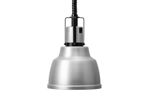 Lampe chauffe-plat à tête large Ø 220 mm – Aluminium anodisé noir ou gris