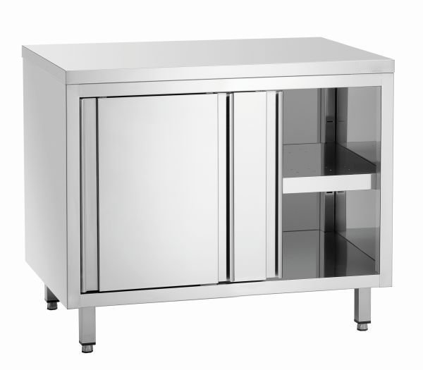 Meuble neutre inox de 100 cm