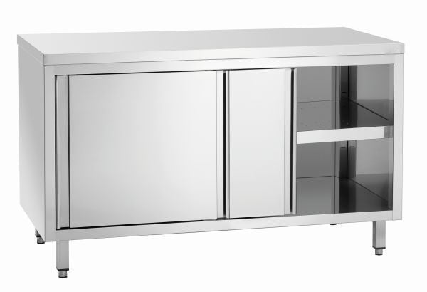 Meuble neutre inox de 140 cm