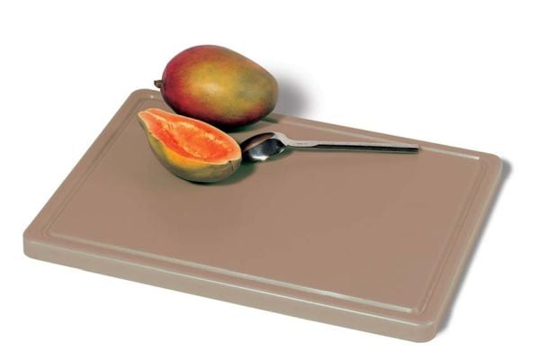 Planche à découper avec rainure 400 X 300 X 20 mm - Marron