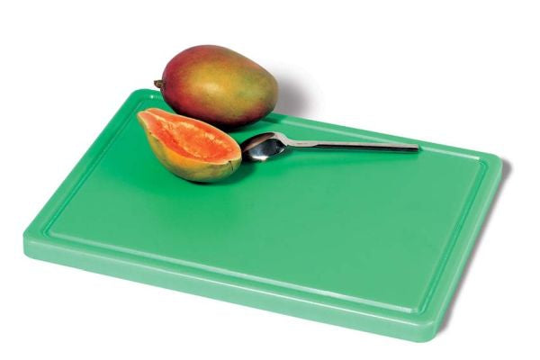 Planche à découper avec rainure 400 X 300 X 20 mm - Vert