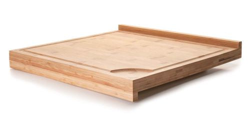 Planche à découper professionnelle en bambou avec rebord sécurisé