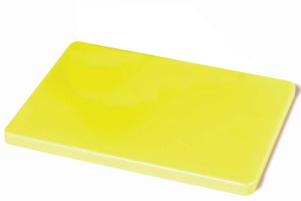 Planche à découper sans rainure 400 X 300 X 20 mm - jaune