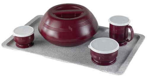Plateau antibactérien à rebord plat pour EHPAD
