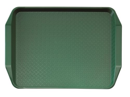 Plateau fast food 300 X 430 mm vert avec poignées
