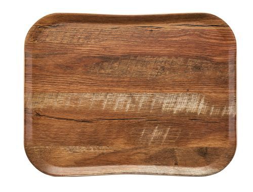 Plateau de service restauration haut de gamme effet bois