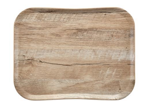 Plateau de service restauration haut de gamme effet bois