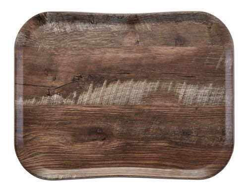 Plateau de service restauration haut de gamme effet bois