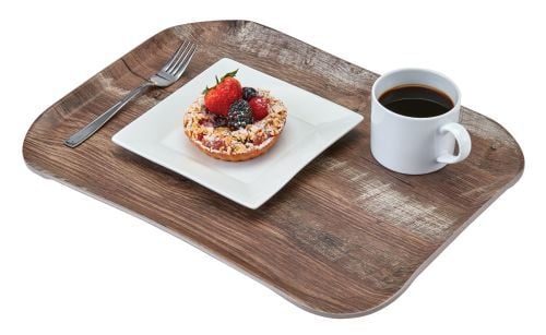 Plateau de service haut de gamme effet bois