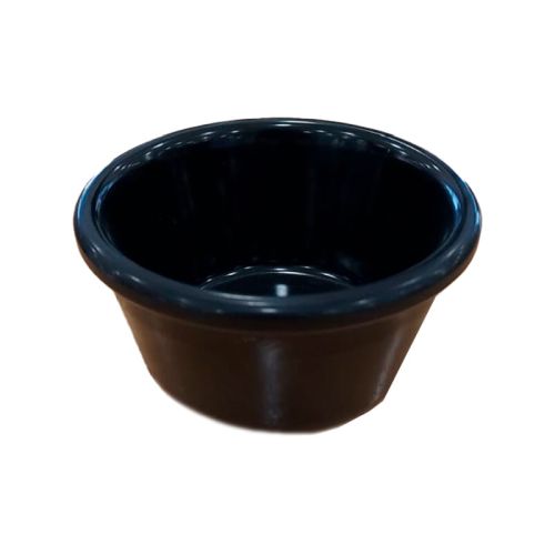 Ramequin mélamine noir lisse 60 ml