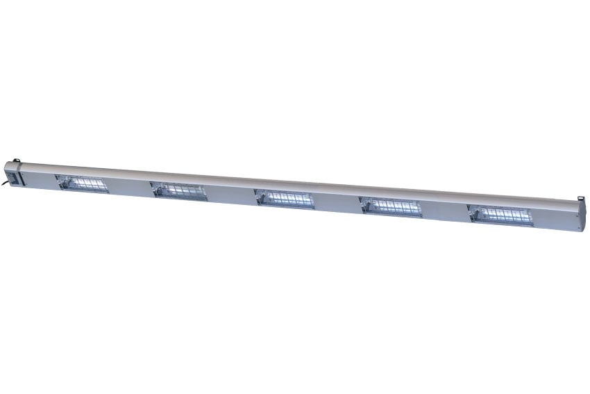 Rampe à 5 lampes chauffantes à quartz