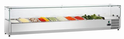 Saladette conçue pour 10 bacs GN 1/4