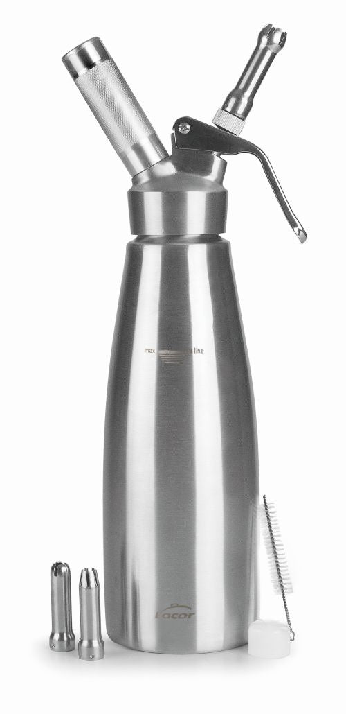 Siphon à crème inox Pro - pâtisserie et traiteurs