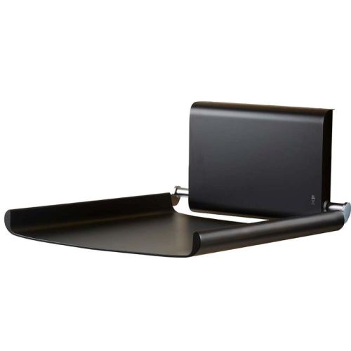 Table à langer murale verticale en aluminium noir
