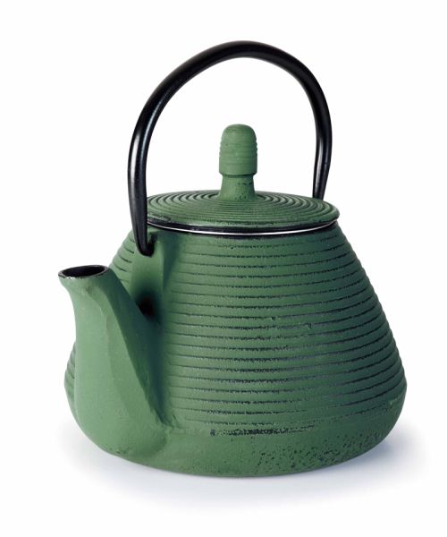 Théière en fonte verte