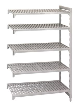 Rayonnage alimentaire Premium - Unité additionnelle - Hauteur 1800 mm - 5 étagères