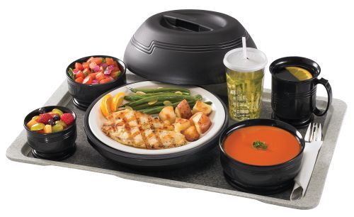 Vaisselle noire pour plateau de distribution isotherme
